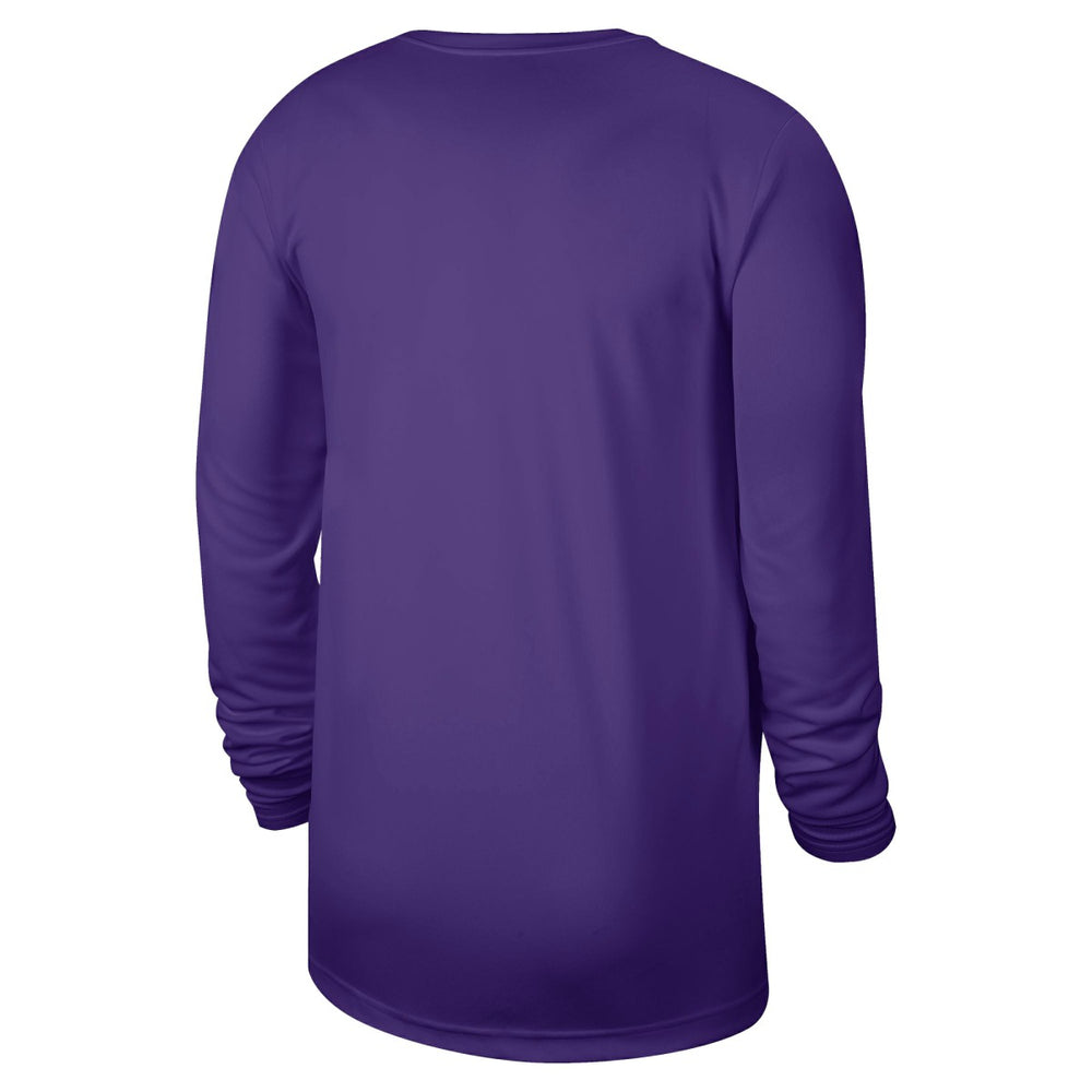 Purple Los Angeles Lakers 2025/26 On-Court Flare Dri-FIT Practice Long Sleeve Tri-Blend T-Shirt | NBA