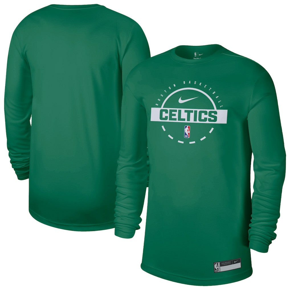 Kelly Green Boston Celtics 2025/26 On-Court Flare Dri-FIT Practice Long Sleeve Tri-Blend T-Shirt | NBA