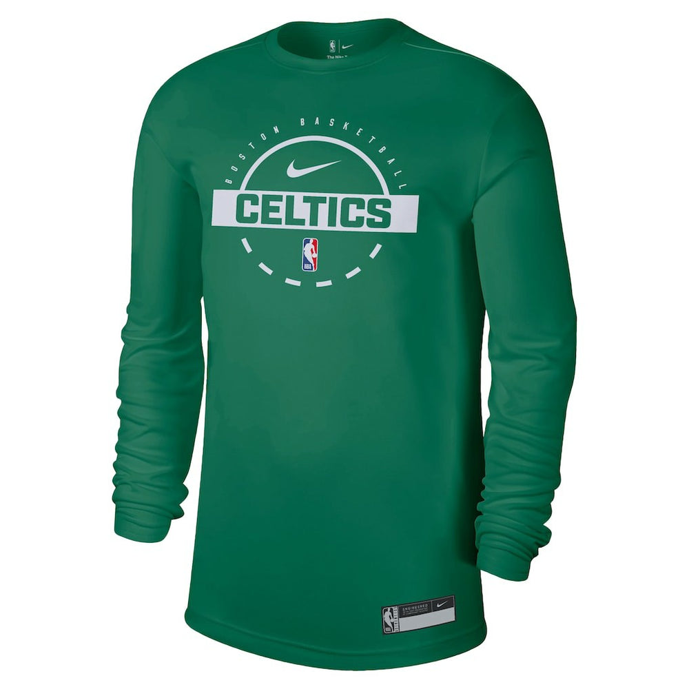 Kelly Green Boston Celtics 2025/26 On-Court Flare Dri-FIT Practice Long Sleeve Tri-Blend T-Shirt | NBA