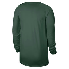 Hunter Green Milwaukee Bucks 2025/26 On-Court Flare Dri-FIT Practice Long Sleeve Tri-Blend T-Shirt | NBA