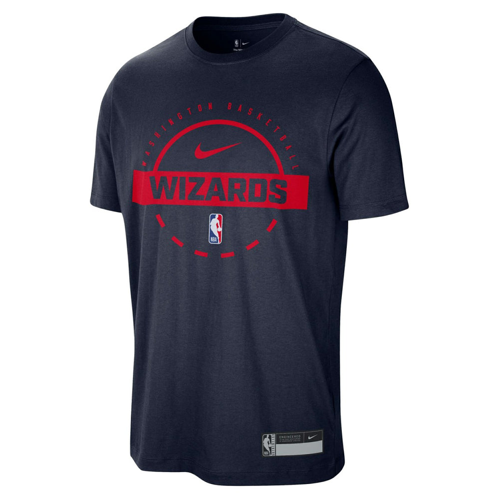Navy Washington Wizards 2025/26 On-Court Flare Performance Practice T-Shirt | NBA