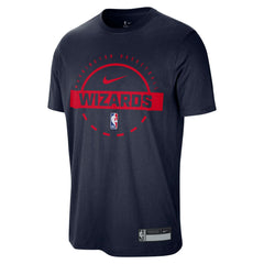 Navy Washington Wizards 2025/26 On-Court Flare Performance Practice T-Shirt | NBA