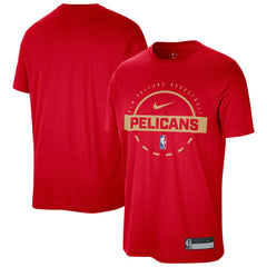 Red New Orleans Pelicans 2025/26 On-Court Flare Performance Practice T-Shirt | NBA