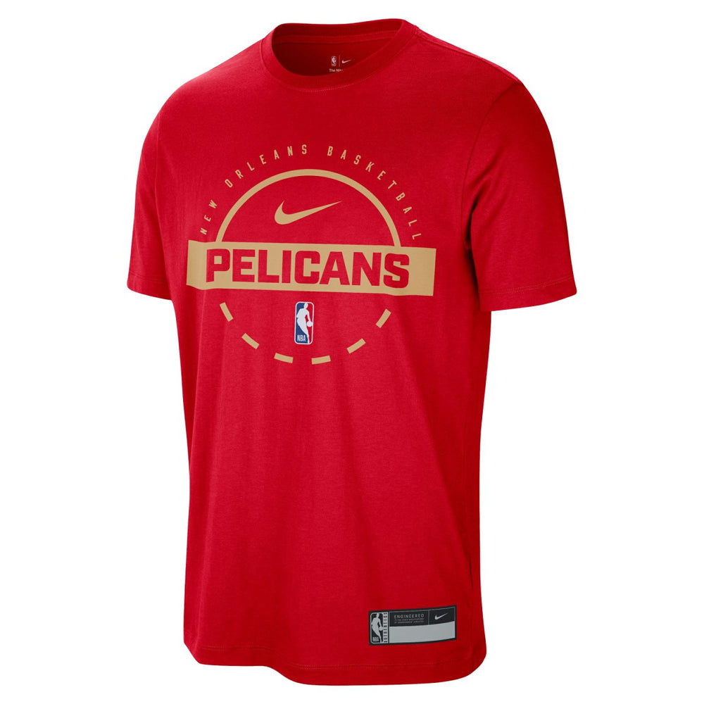 Red New Orleans Pelicans 2025/26 On-Court Flare Performance Practice T-Shirt | NBA