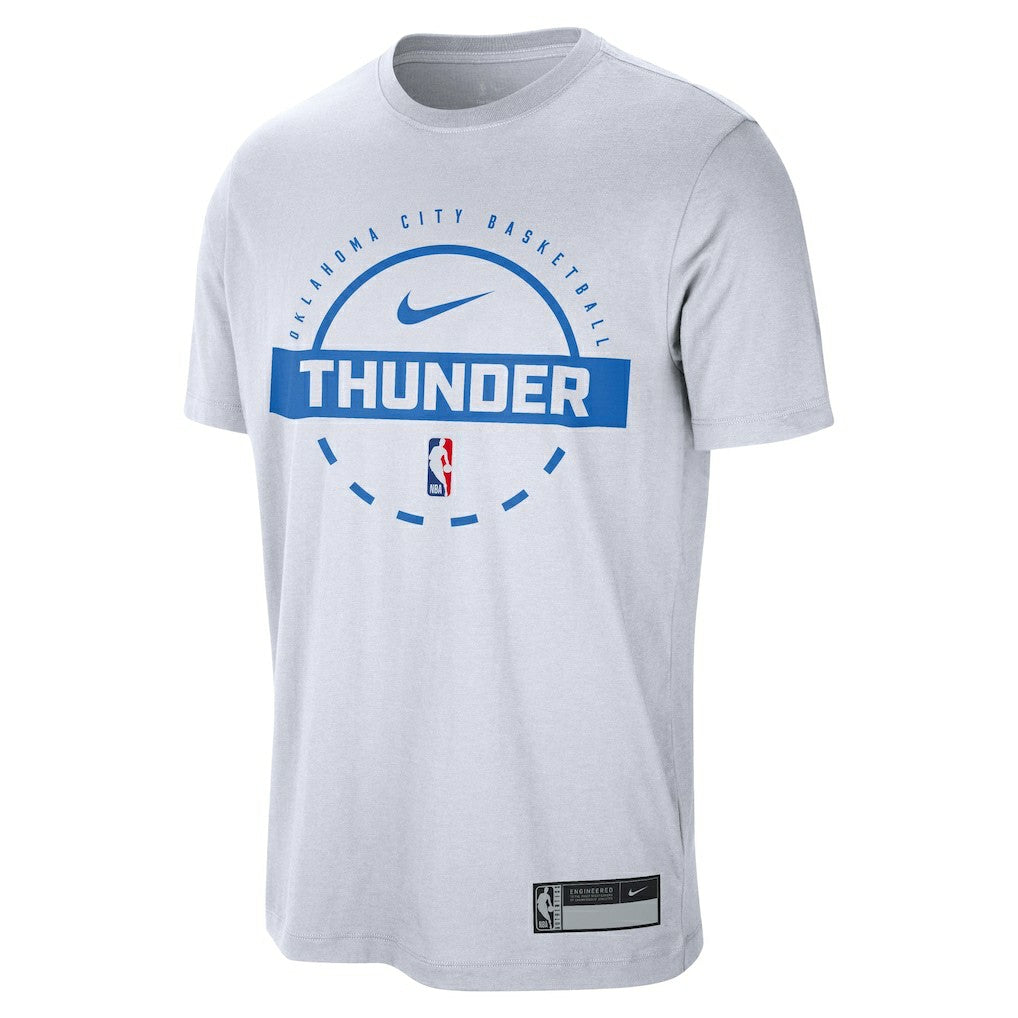 White Oklahoma City Thunder 2025/26 On-Court Flare Performance Practice T-Shirt sale | NBA