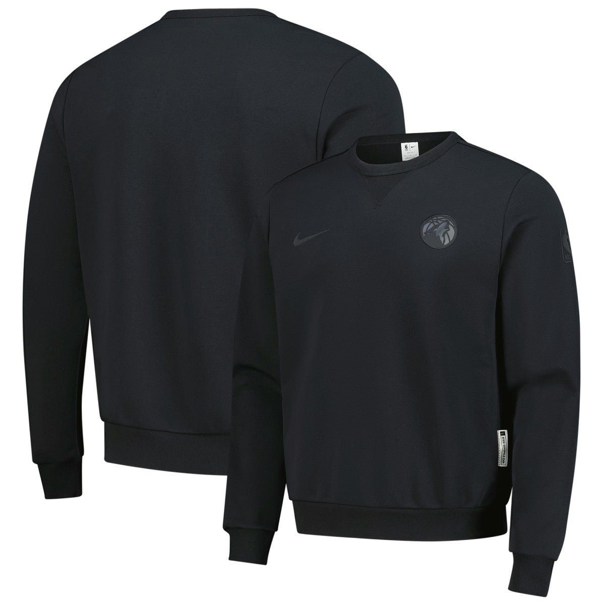 Black Minnesota Timberwolves Authentic Standard Issue Travel Dri-FIT Sweatshirt | NBA