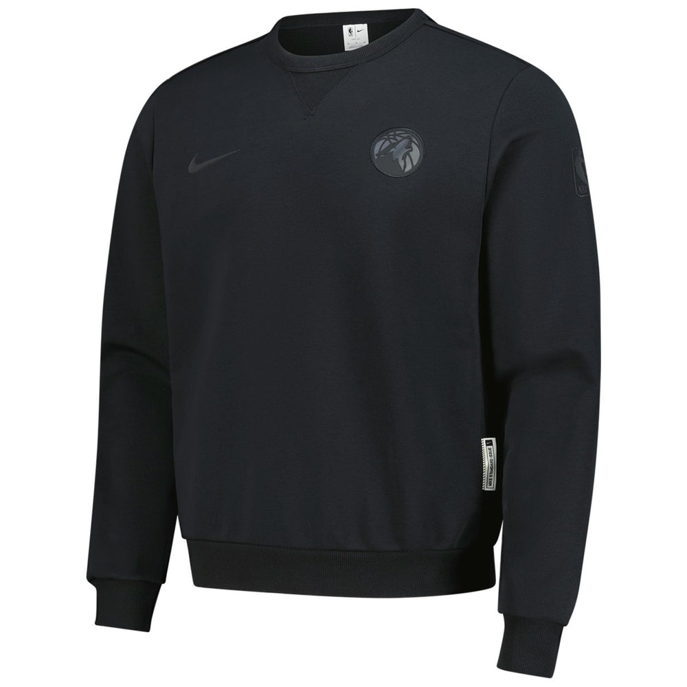 Black Minnesota Timberwolves Authentic Standard Issue Travel Dri-FIT Sweatshirt | NBA