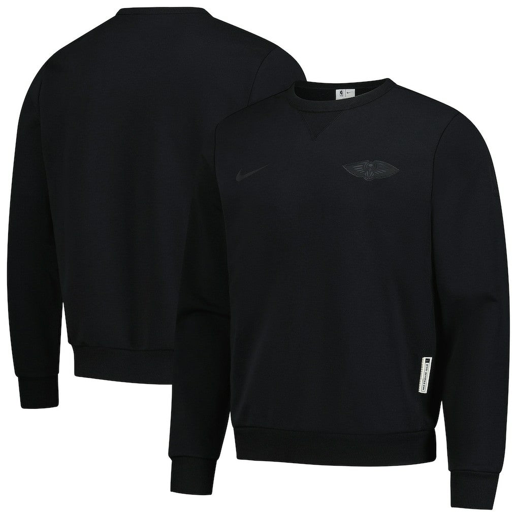 Black New Orleans Pelicans Authentic Standard Issue Travel Dri-FIT Sweatshirt | NBA