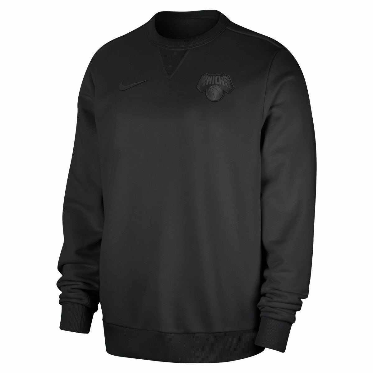 Black New York Knicks Authentic Standard Issue Travel Dri-FIT Sweatshirt | NBA