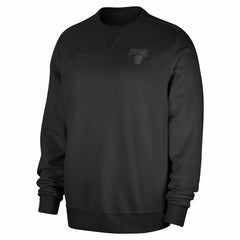 Black New York Knicks Authentic Standard Issue Travel Dri-FIT Sweatshirt | NBA