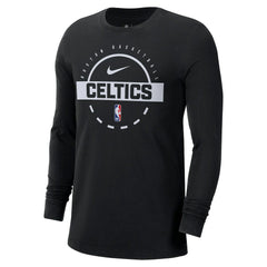 Black Boston Celtics Authentic Long Sleeve Practice T-Shirt | NBA
