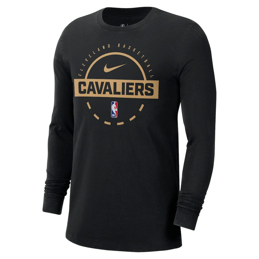 Black Cleveland Cavaliers Authentic Long Sleeve Practice T-Shirt sale | NBA