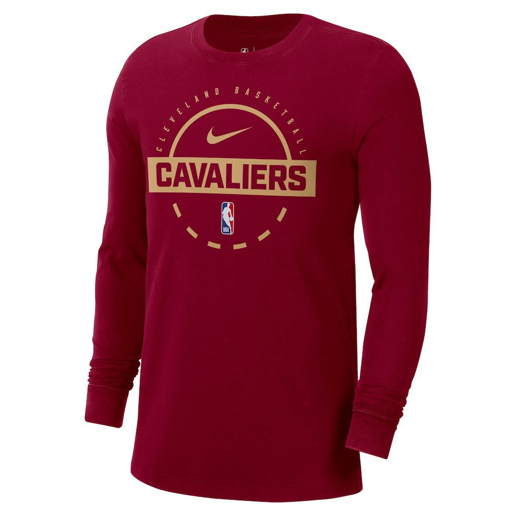 Wine Cleveland Cavaliers Authentic Long Sleeve Practice T-Shirt sale | NBA