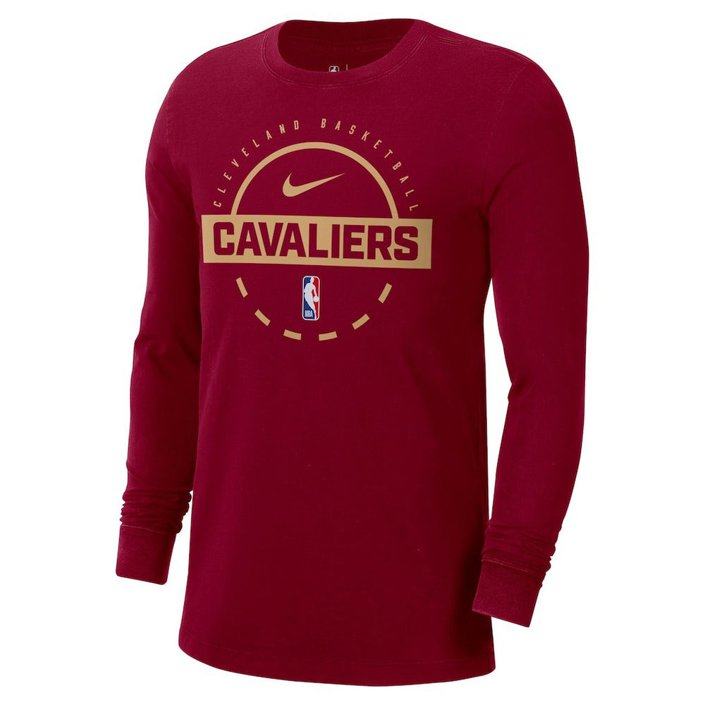 Wine Cleveland Cavaliers Authentic Long Sleeve Practice T-Shirt sale | NBA