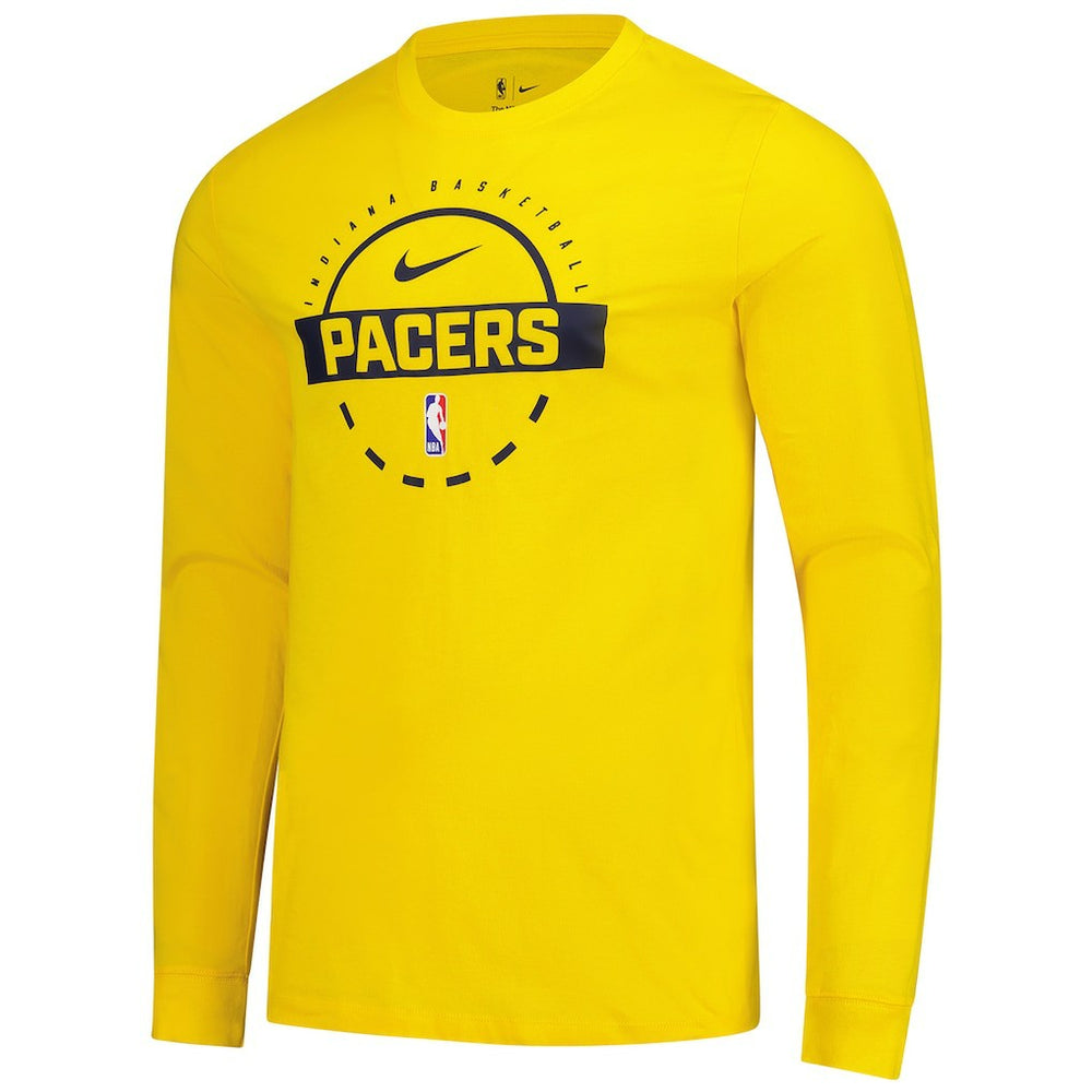 Gold Indiana Pacers Authentic Long Sleeve Practice T-Shirt | NBA