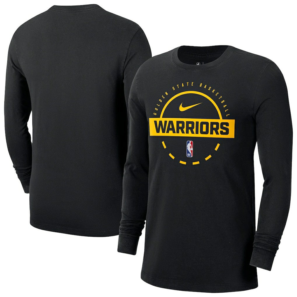 Black Golden State Warriors Authentic Long Sleeve Practice T-Shirt sale | NBA