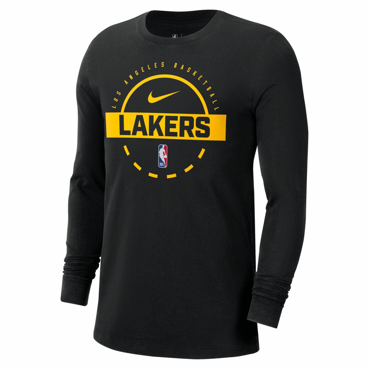 Black Los Angeles Lakers Authentic Long Sleeve Practice T-Shirt | NBA