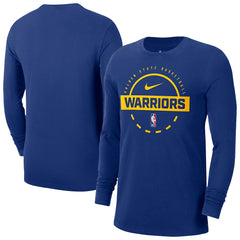 Royal Golden State Warriors Authentic Long Sleeve Practice T-Shirt sale | NBA