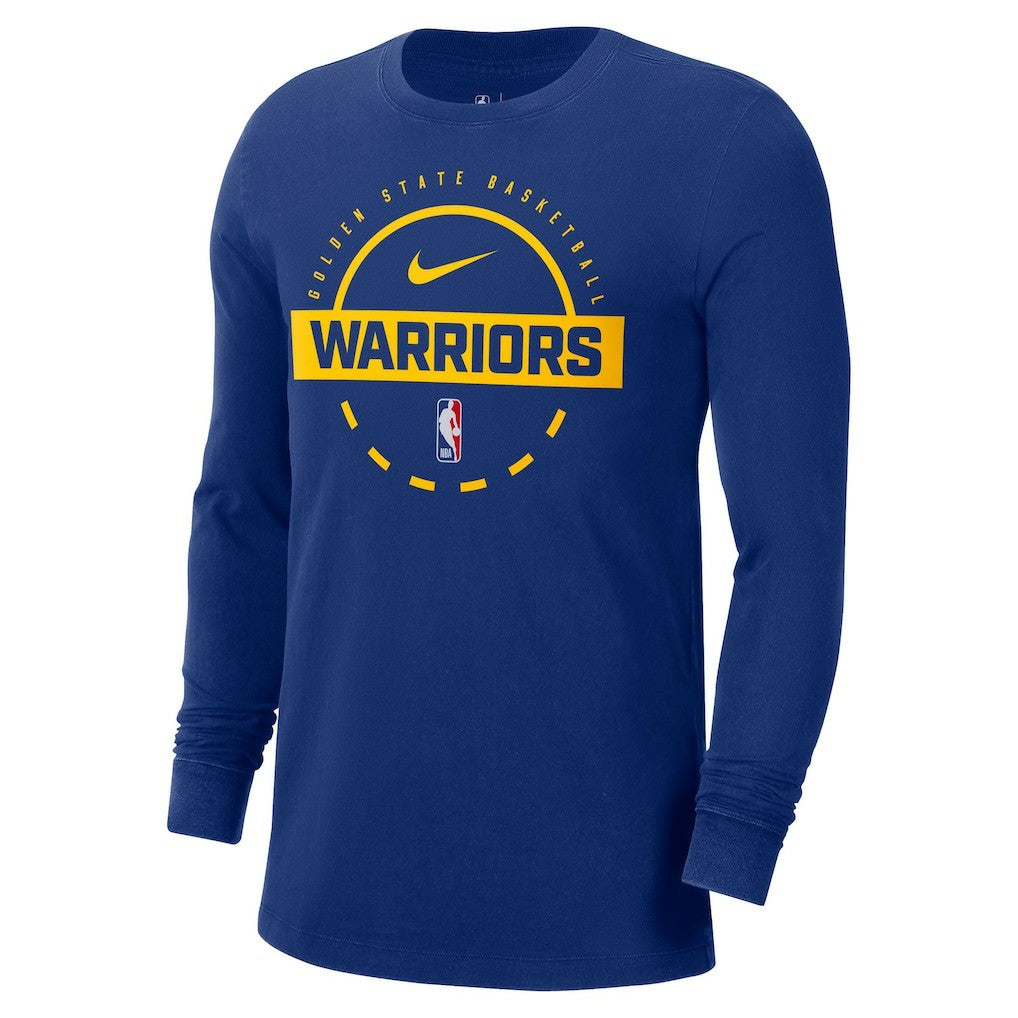 Royal Golden State Warriors Authentic Long Sleeve Practice T-Shirt sale | NBA