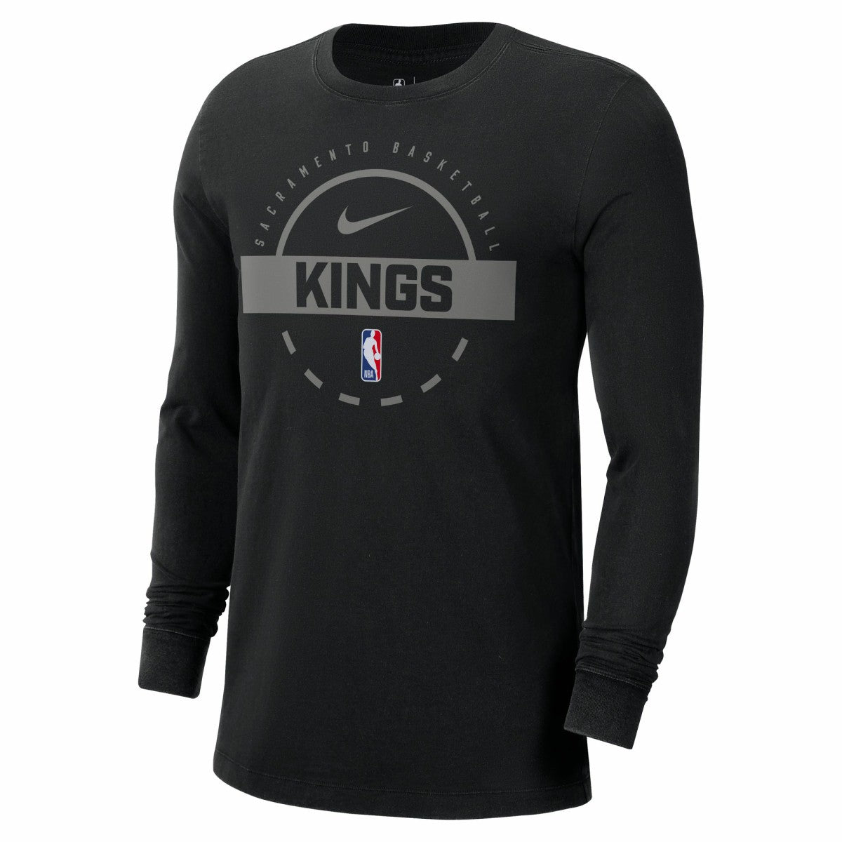 Black Sacramento Kings Authentic Long Sleeve Practice T-Shirt | NBA