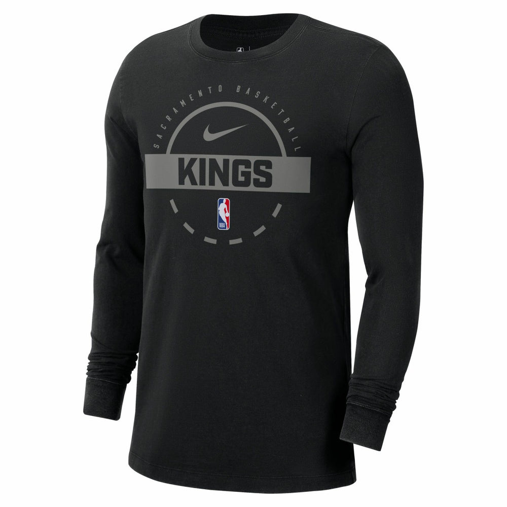 Black Sacramento Kings Authentic Long Sleeve Practice T-Shirt | NBA