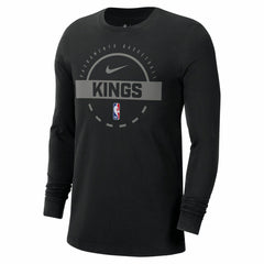 Black Sacramento Kings Authentic Long Sleeve Practice T-Shirt | NBA