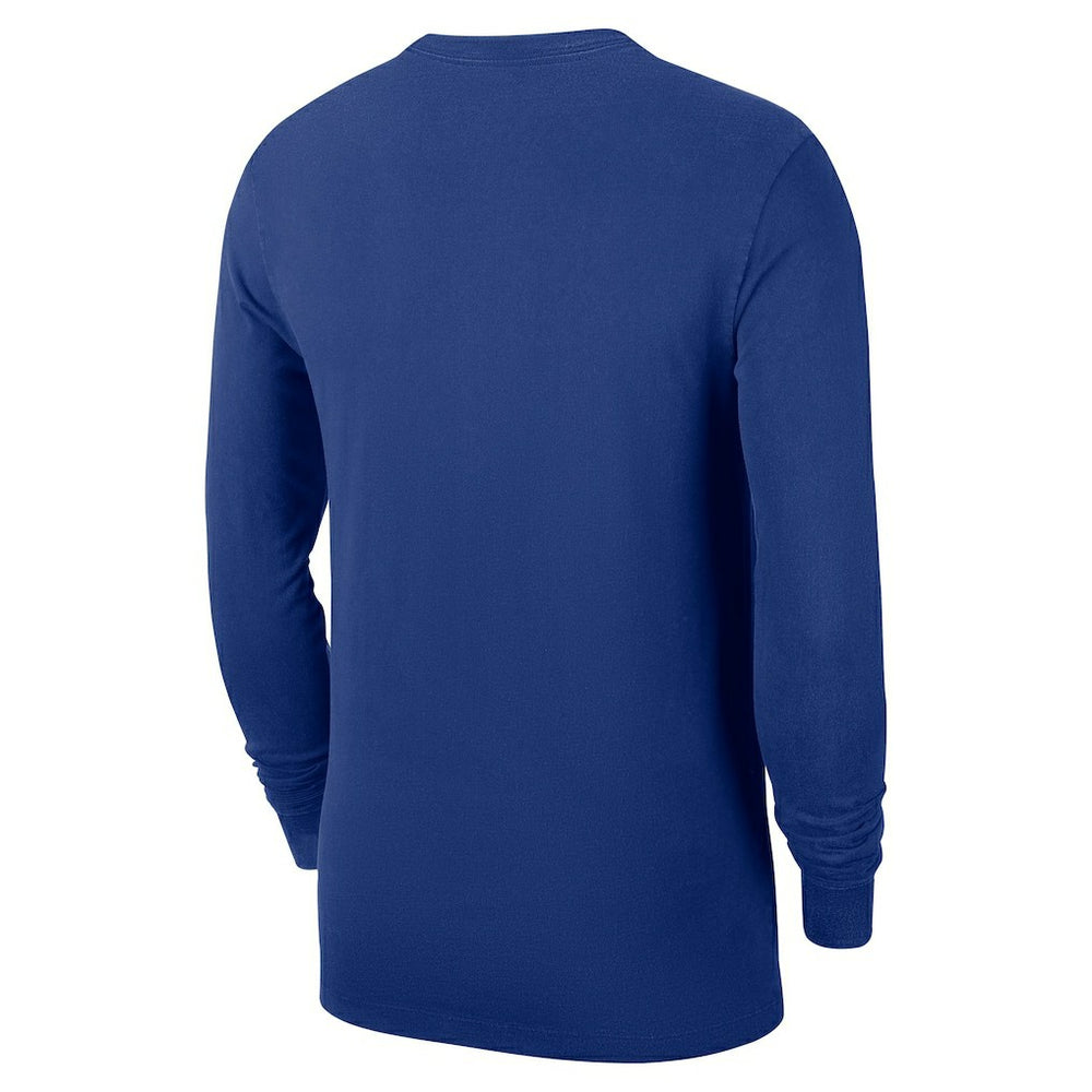 Blue New York Knicks Authentic Long Sleeve Practice T-Shirt | NBA