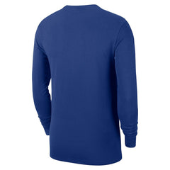 Blue New York Knicks Authentic Long Sleeve Practice T-Shirt | NBA