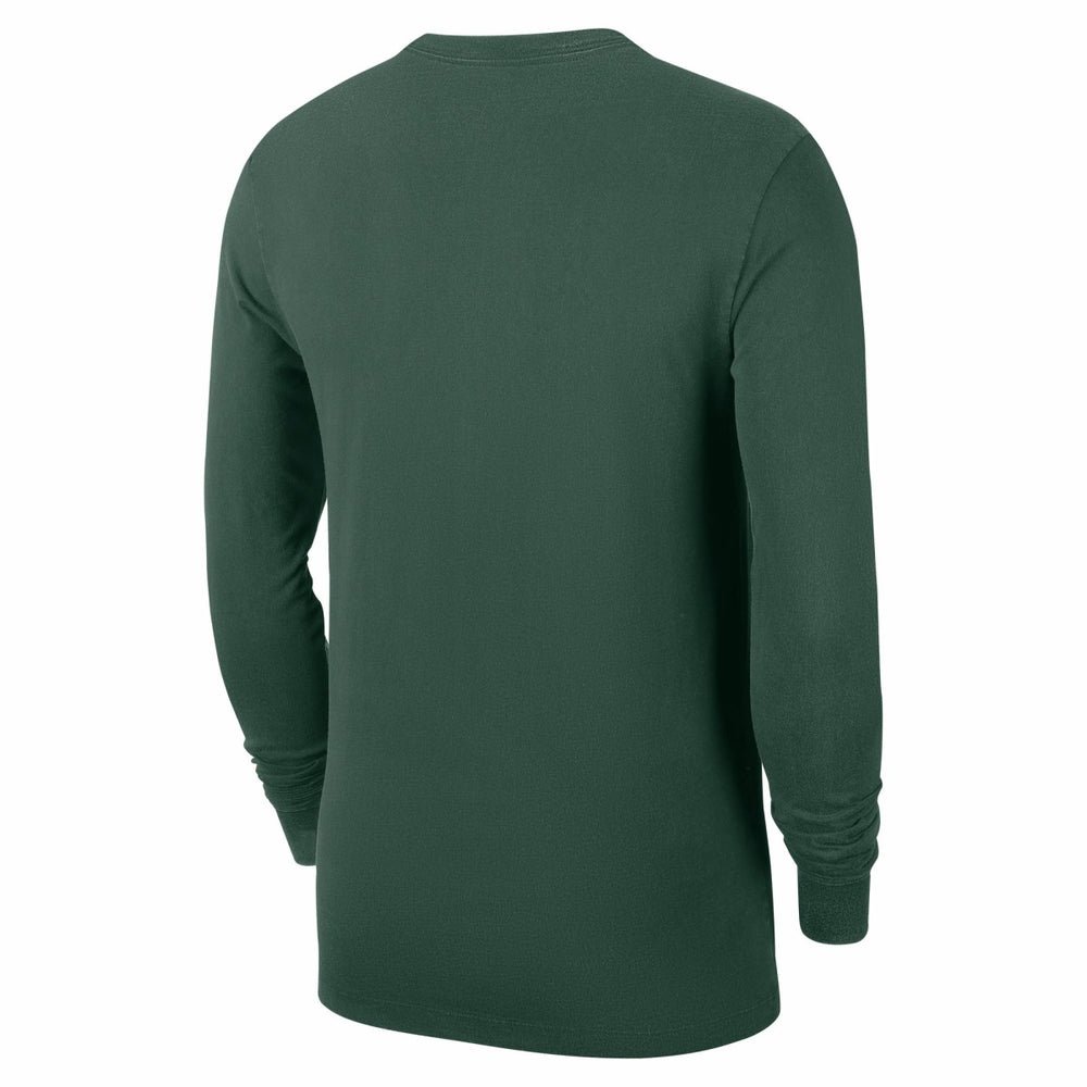 Hunter Green Milwaukee Bucks Authentic Long Sleeve Practice T-Shirt | NBA