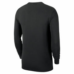 Black New York Knicks Authentic Long Sleeve Practice T-Shirt | NBA