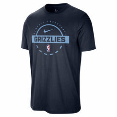 Navy Memphis Grizzlies Authentic Practice T-Shirt | NBA