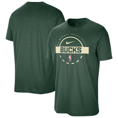 Hunter Green Milwaukee Bucks Authentic Practice T-Shirt | NBA