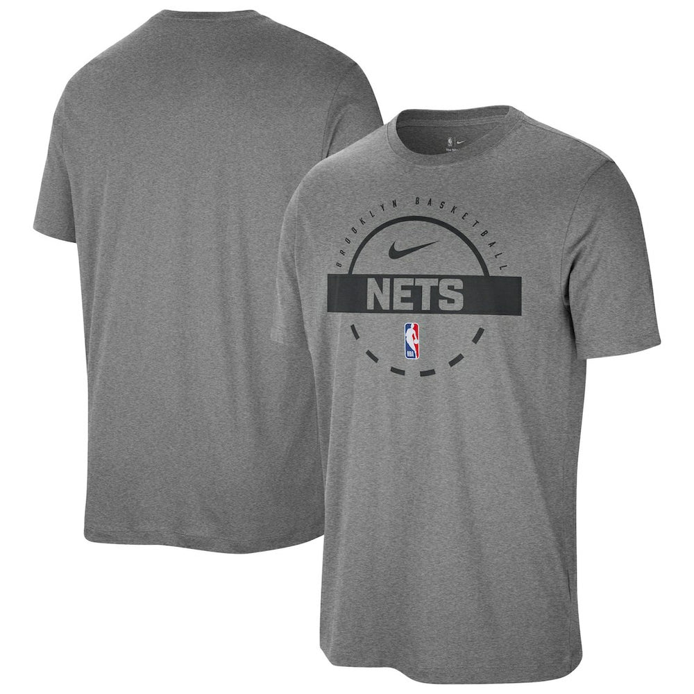 Charcoal Brooklyn Nets Authentic Practice T-Shirt | NBA