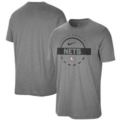 Charcoal Brooklyn Nets Authentic Practice T-Shirt | NBA