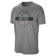 Charcoal Brooklyn Nets Authentic Practice T-Shirt | NBA