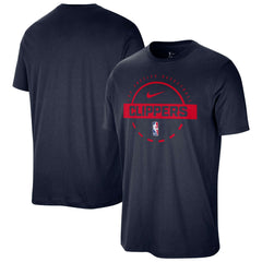 Navy LA Clippers Authentic Practice T-Shirt | NBA