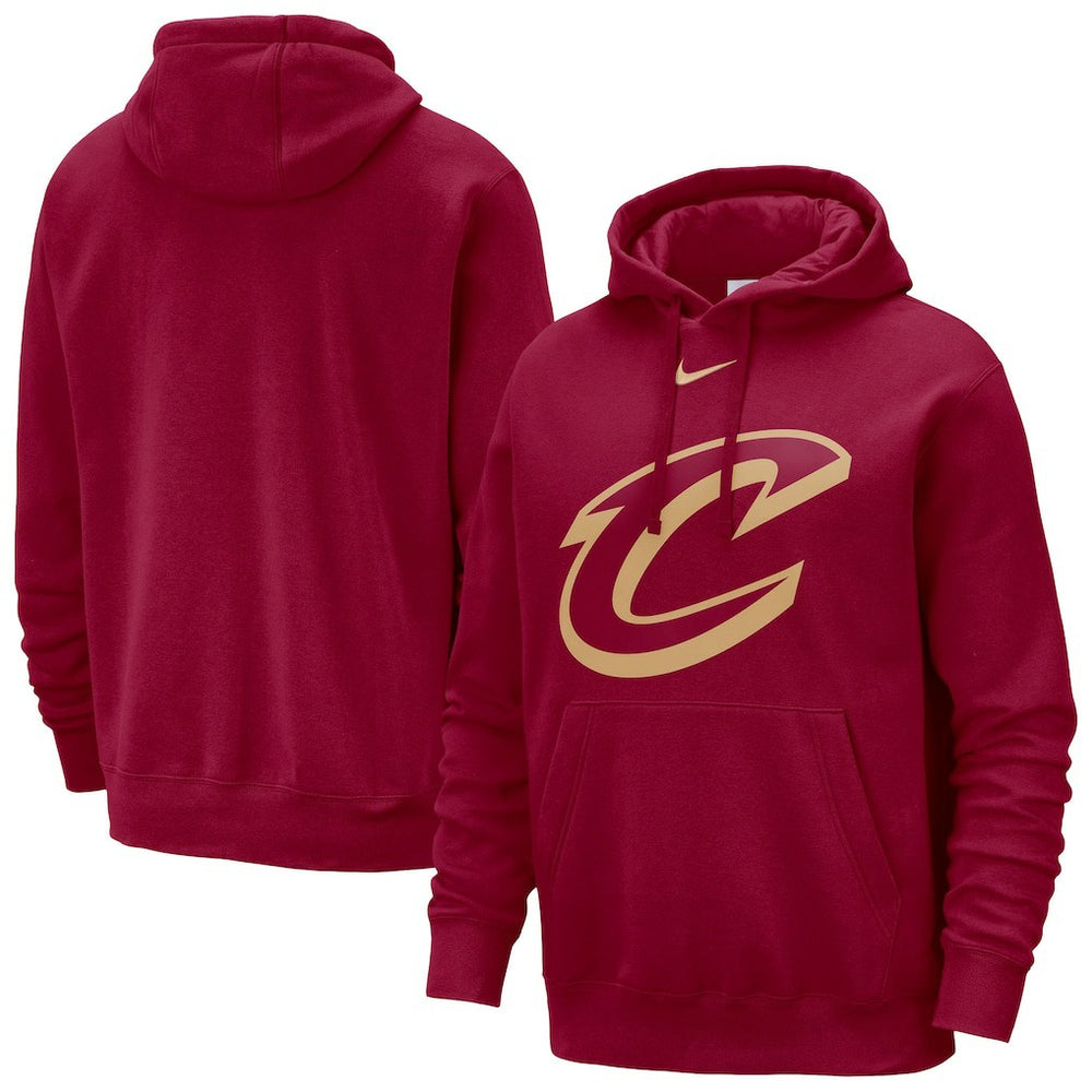 Wine Cleveland Cavaliers Essential Logo Club Pullover Hoodie sale | NBA
