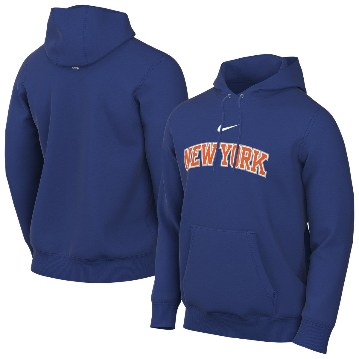 Blue New York Knicks Sportswear Essential Wordmark Club Hoodie | NBA