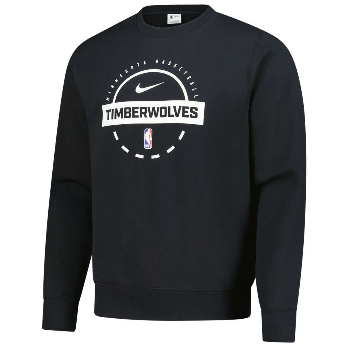 Black Minnesota Timberwolves 2025/26 Authentic Practice Club Sweatshirt | NBA