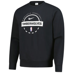 Black Minnesota Timberwolves 2025/26 Authentic Practice Club Sweatshirt | NBA