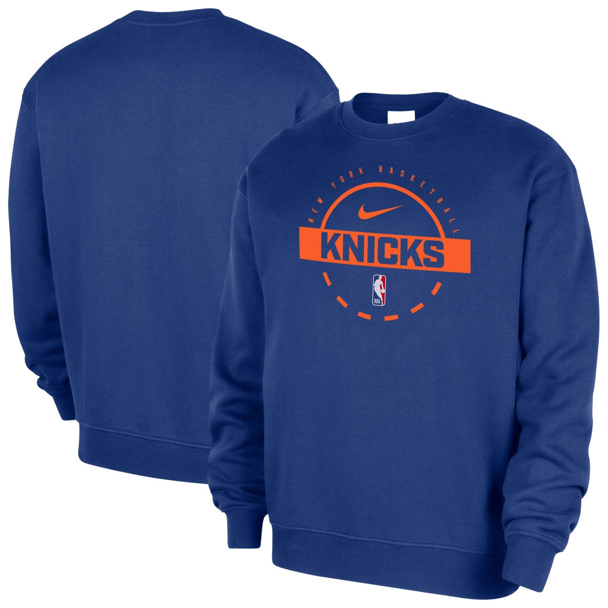 Blue New York Knicks 2025/26 Authentic Practice Club Sweatshirt | NBA