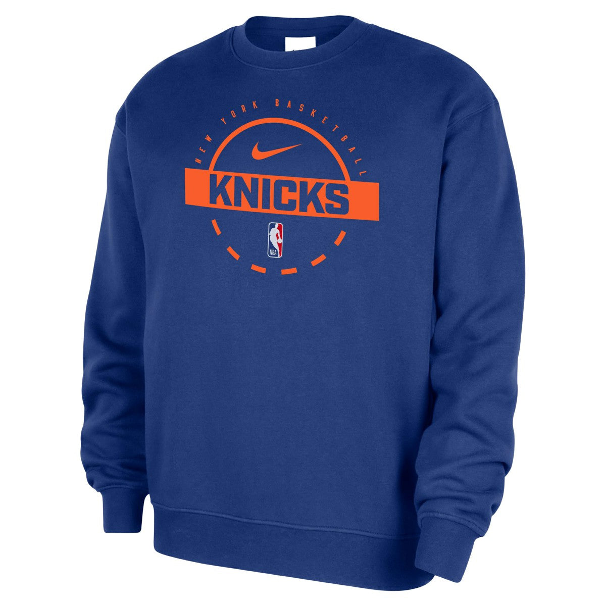 Blue New York Knicks 2025/26 Authentic Practice Club Sweatshirt | NBA