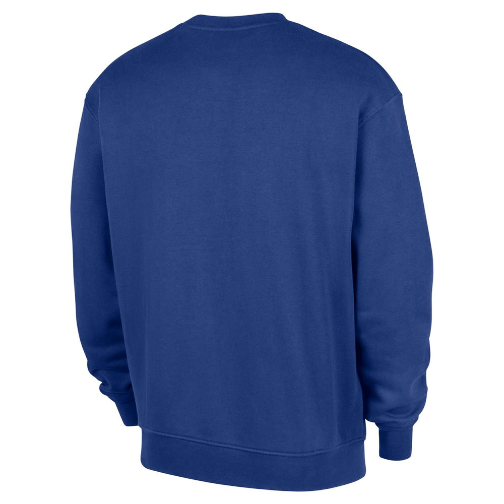 Blue New York Knicks 2025/26 Authentic Practice Club Sweatshirt | NBA
