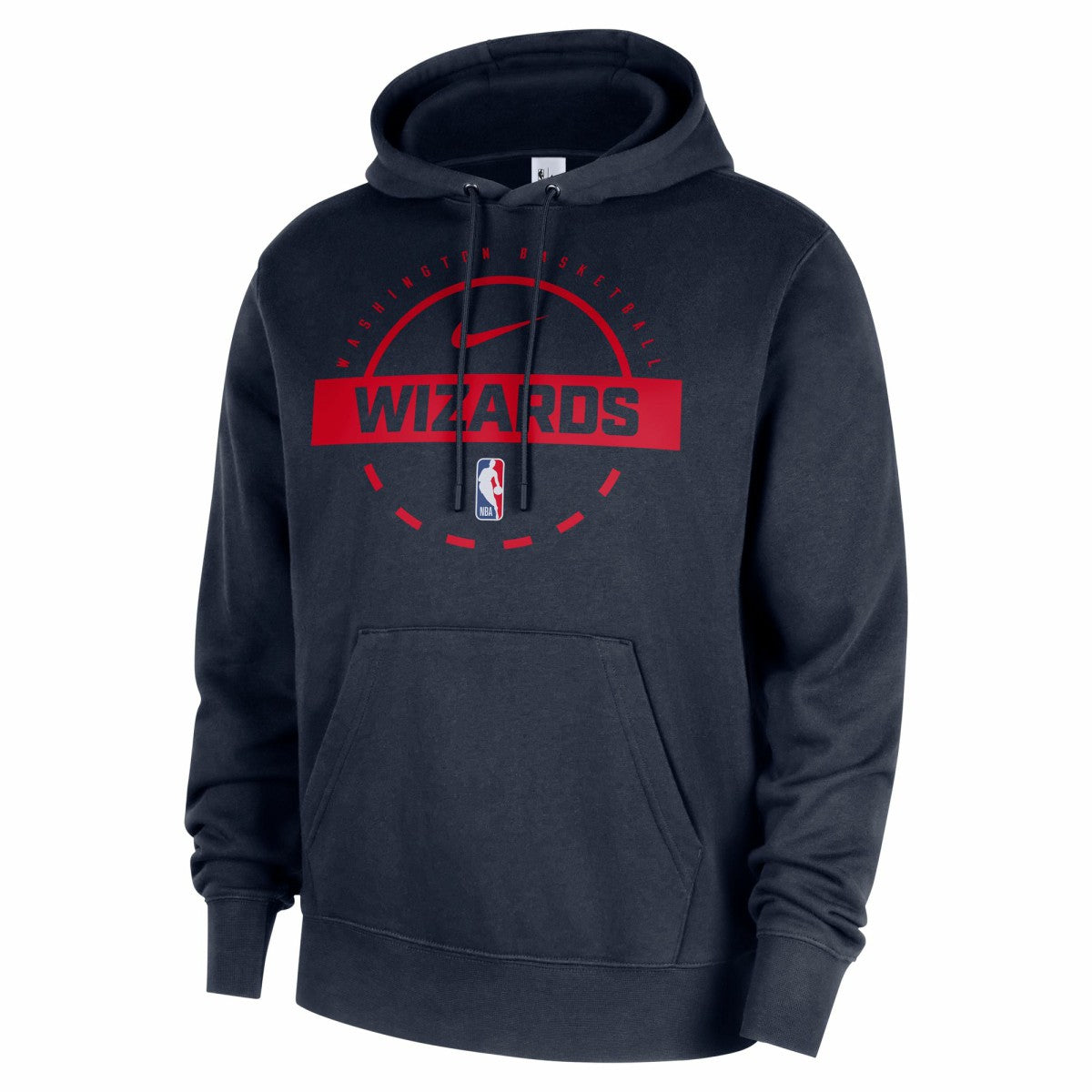 Navy Washington Wizards 2025/26 Authentic Practice Club Pullover Hoodie | NBA