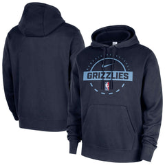 Navy Memphis Grizzlies 2025/26 Authentic Practice Club Pullover Hoodie | NBA