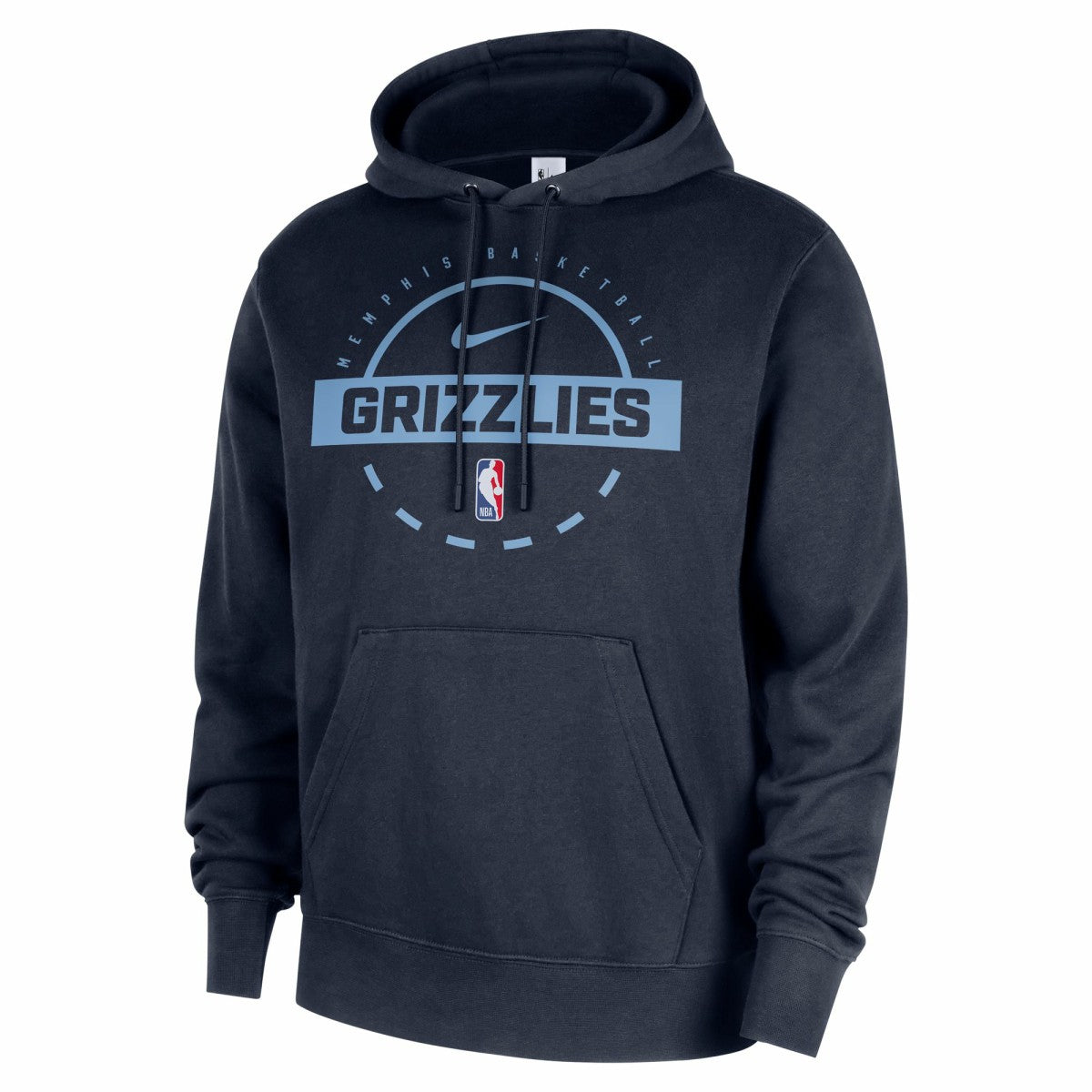 Navy Memphis Grizzlies 2025/26 Authentic Practice Club Pullover Hoodie | NBA