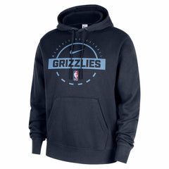 Navy Memphis Grizzlies 2025/26 Authentic Practice Club Pullover Hoodie | NBA