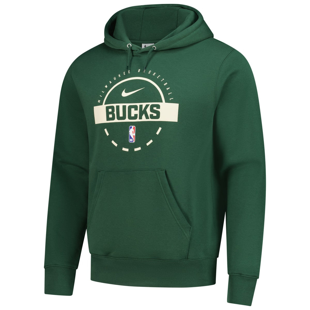 Hunter Green Milwaukee Bucks 2025/26 Authentic Practice Club Pullover Hoodie | NBA