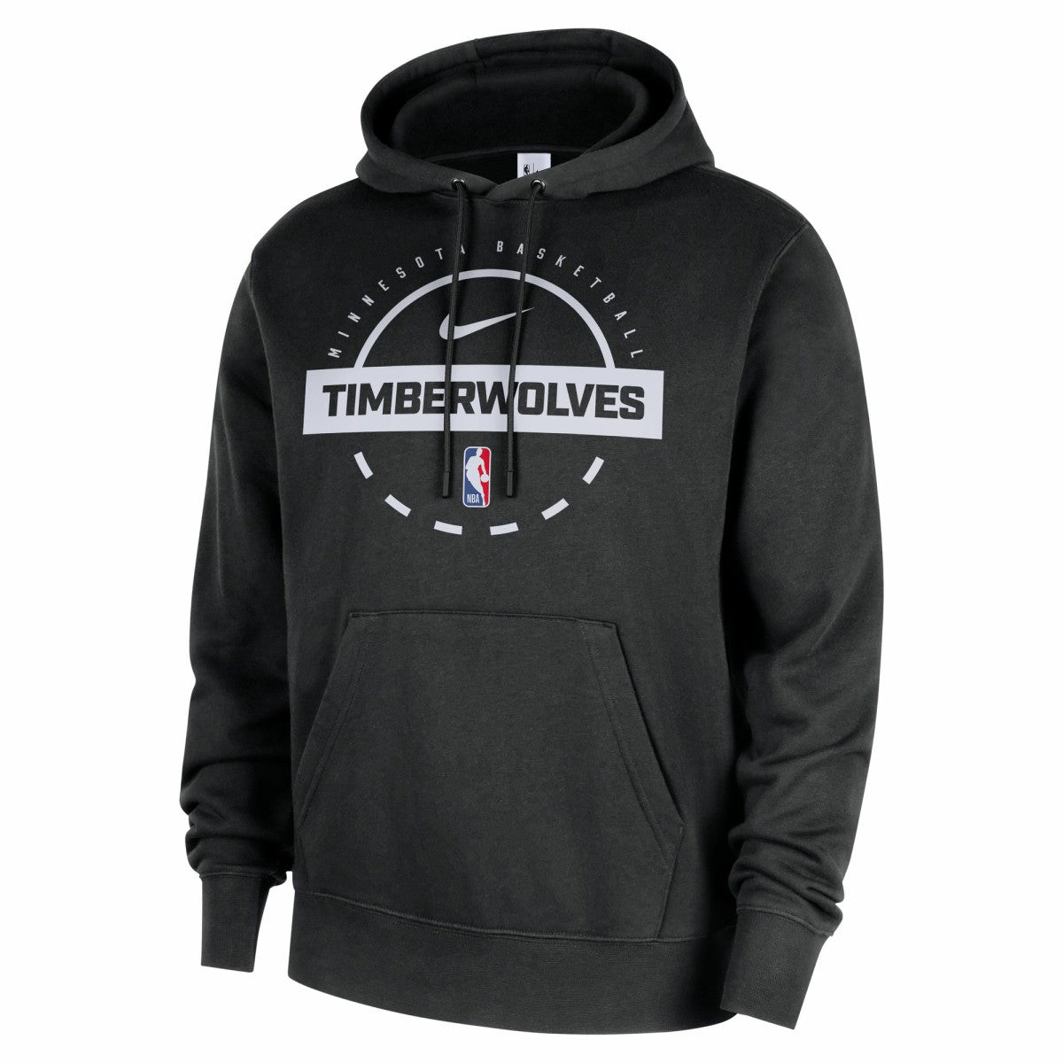 Black Minnesota Timberwolves 2025/26 Authentic Practice Club Pullover Hoodie | NBA