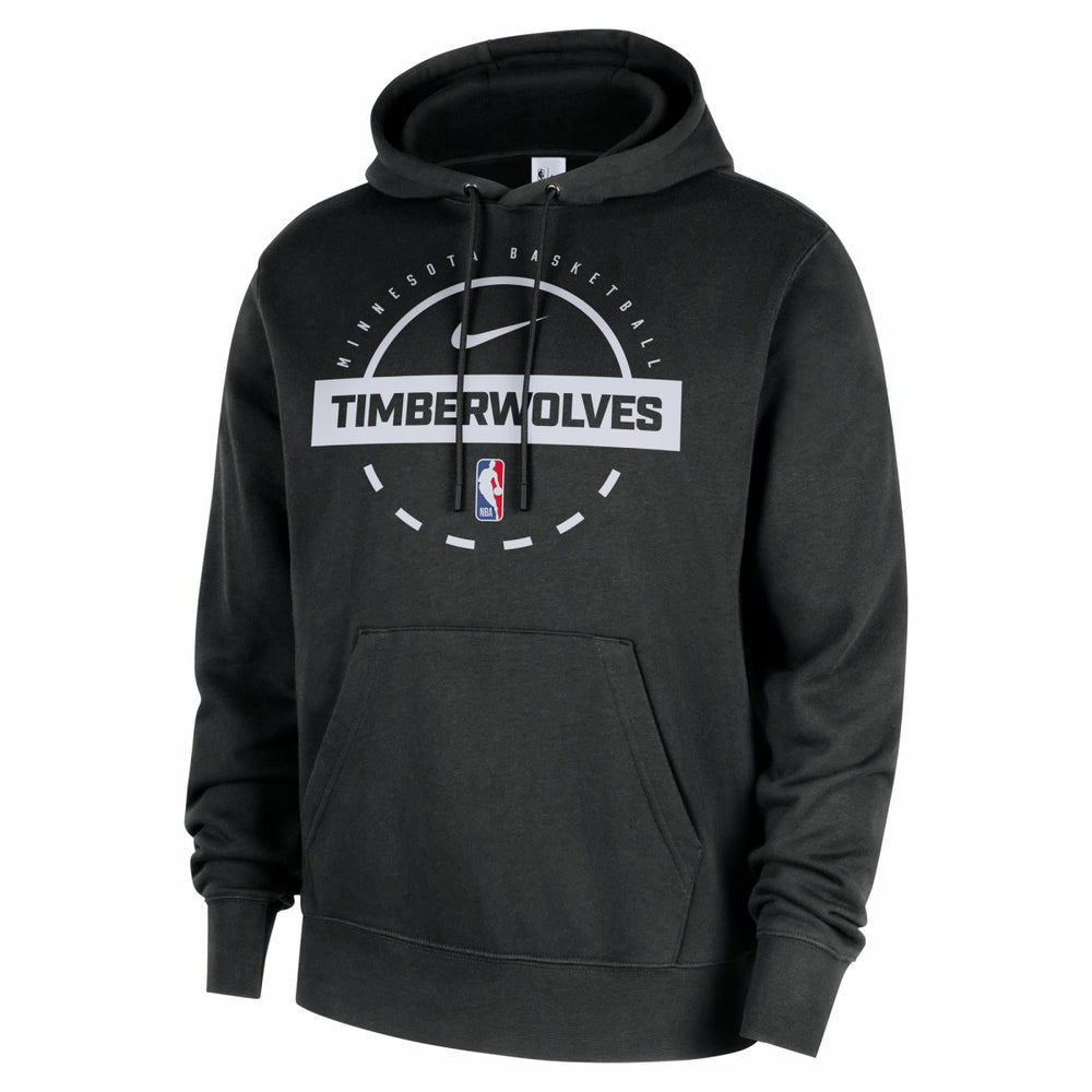 Black Minnesota Timberwolves 2025/26 Authentic Practice Club Pullover Hoodie | NBA
